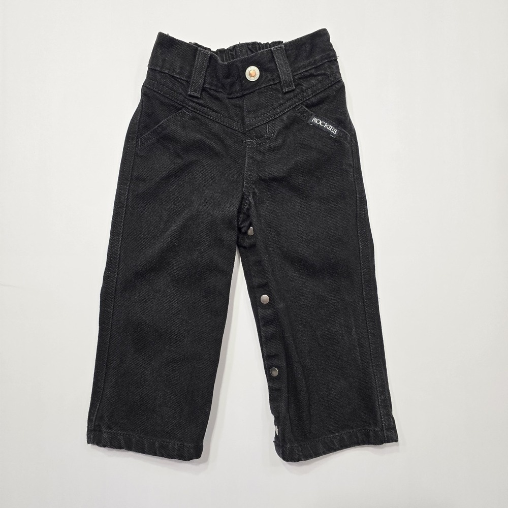 Authentic Rockies Jeanswear Kids Rare Black‎ 12 Vintage Western